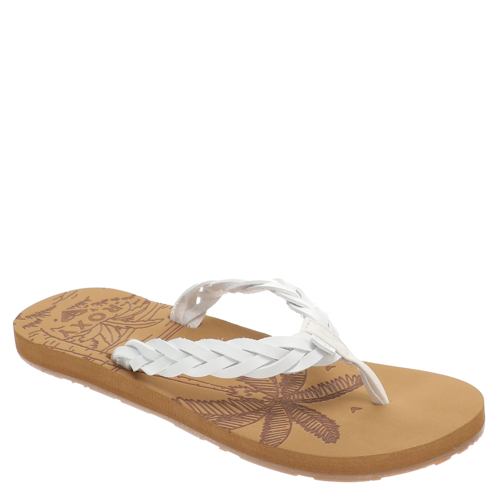 Roxy Feel Breezie Women's White Sandal 6 M