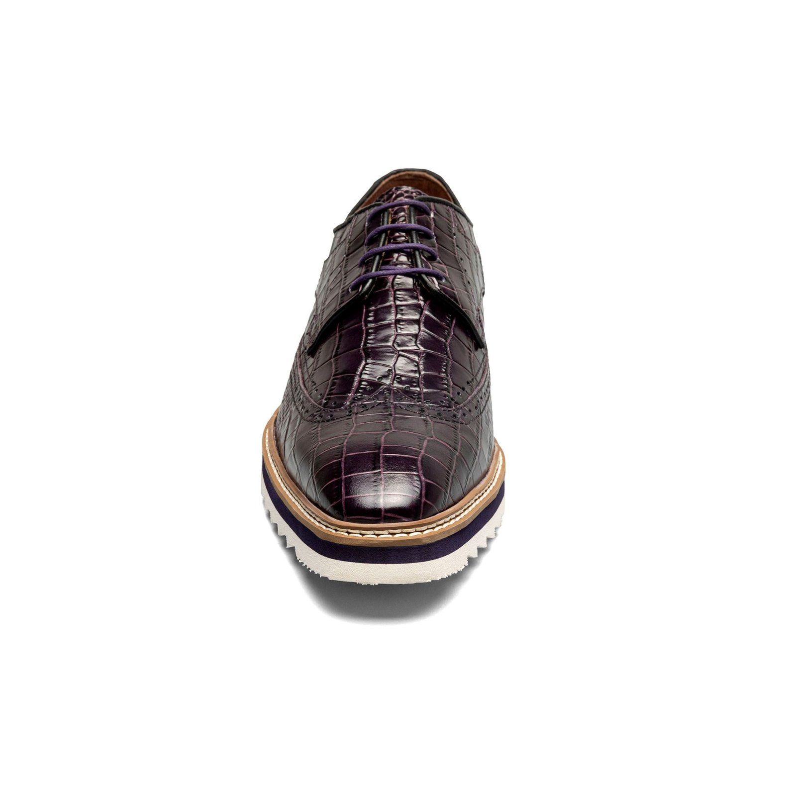 Stacy Adams Shoes Alario Wingtip Oxford Purple Size 11.5 — photo 2