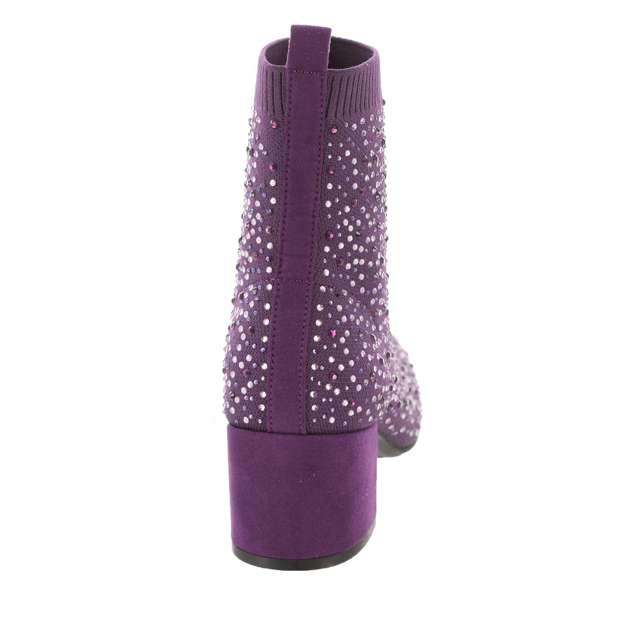 Stivaletti Alla Moda Donna Kenneth Cole Reaction Rida Stretch Jewel - Maglia Elasticizzata, Tacco A Blocco 5,7 Cm, Suola Flessibile
