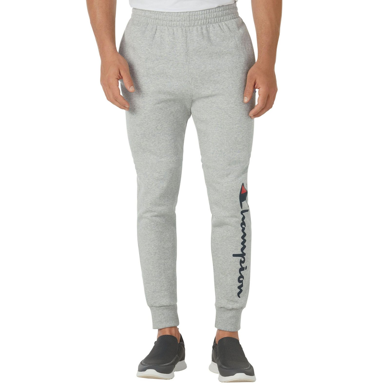 Champion Men's Powerblend Graphic Jogger Grey Pants
