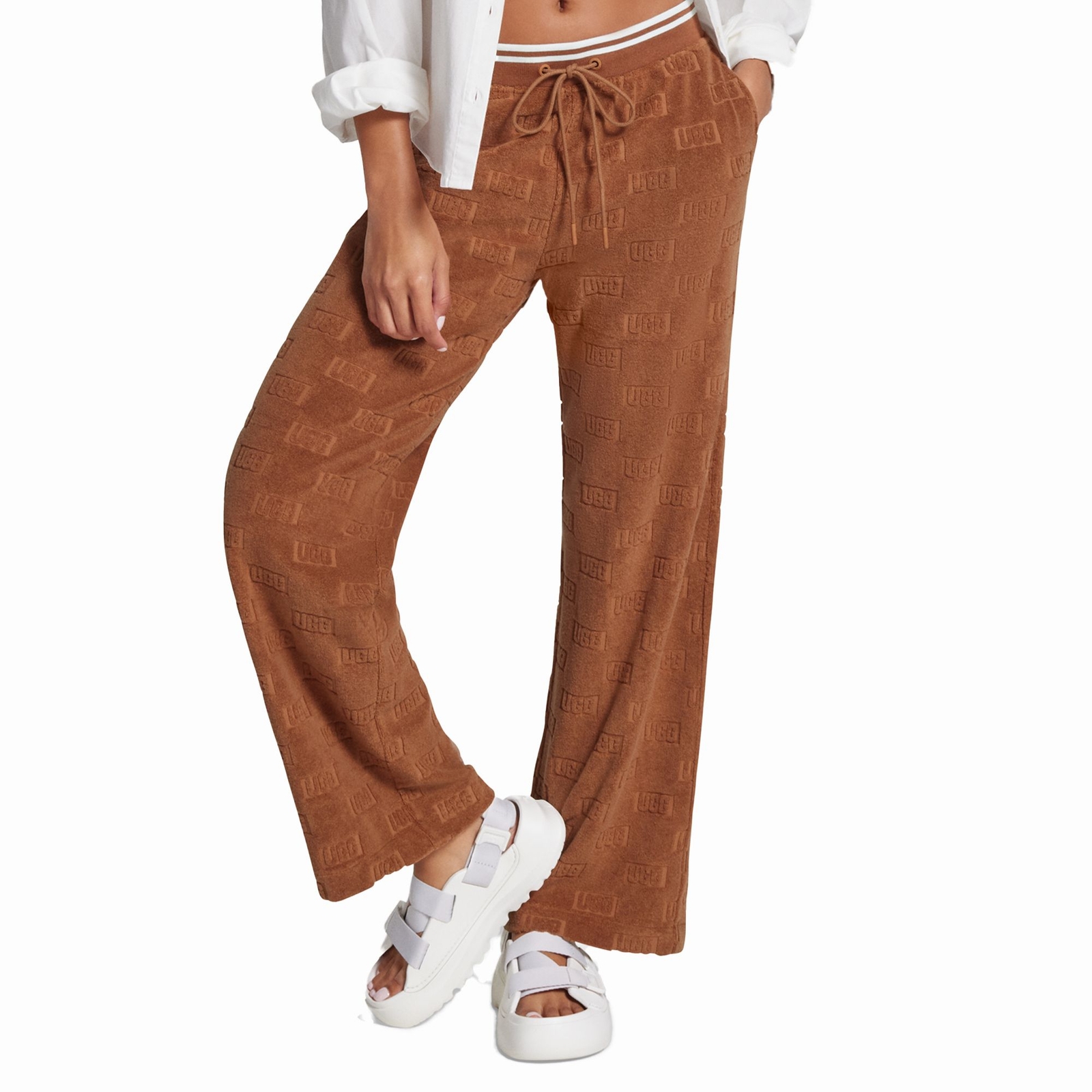 UGG Women's Rosalinda Pant Uggblock Tan Pants L-Regular