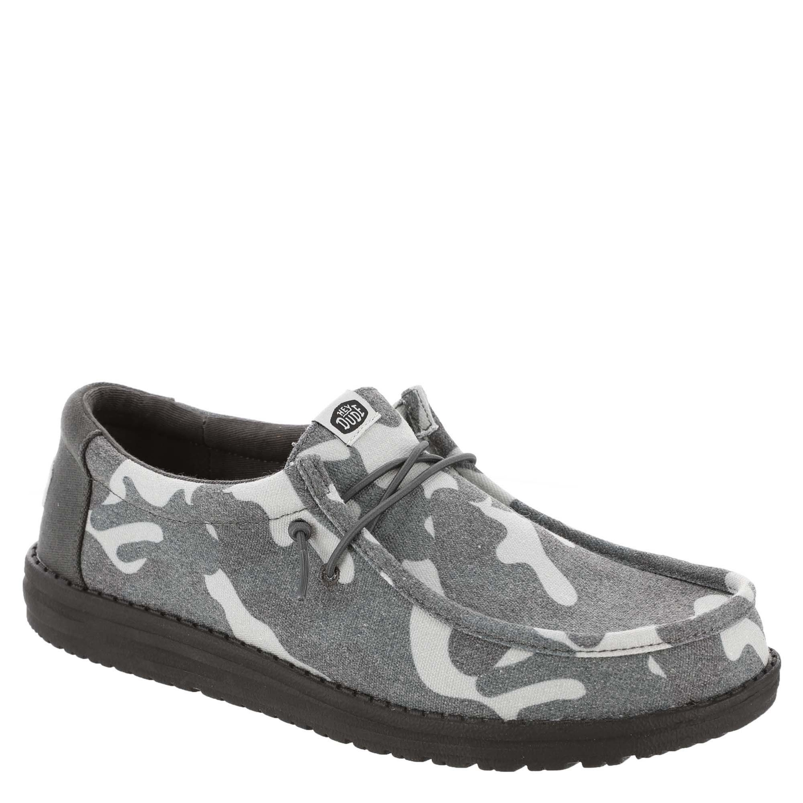 Hey Dude Wally Washed Camo Men's Black Slip On 11 M