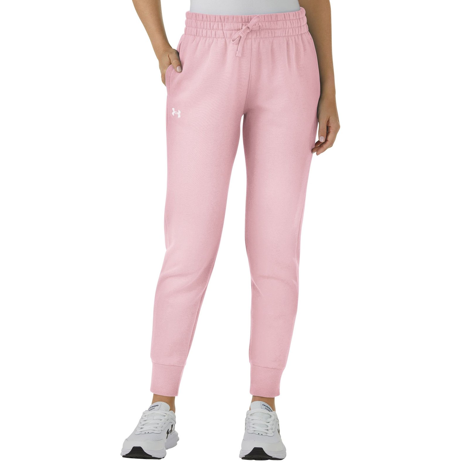 Under Armour Women's Rival Fleece Jogger Pink Pants