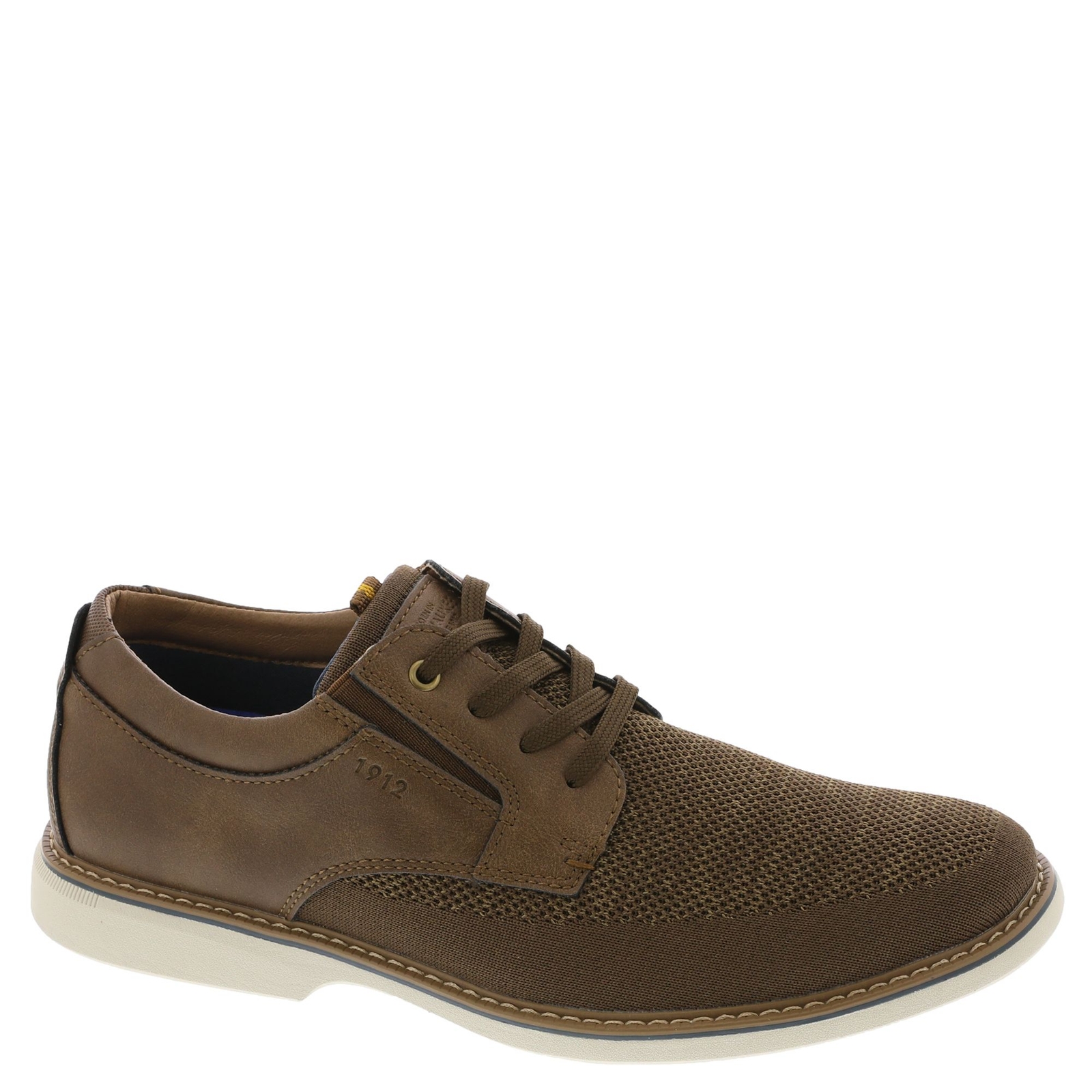 Nunn Bush Otto Knit Plain Toe Oxford Men's Brown Oxford 9.5 M