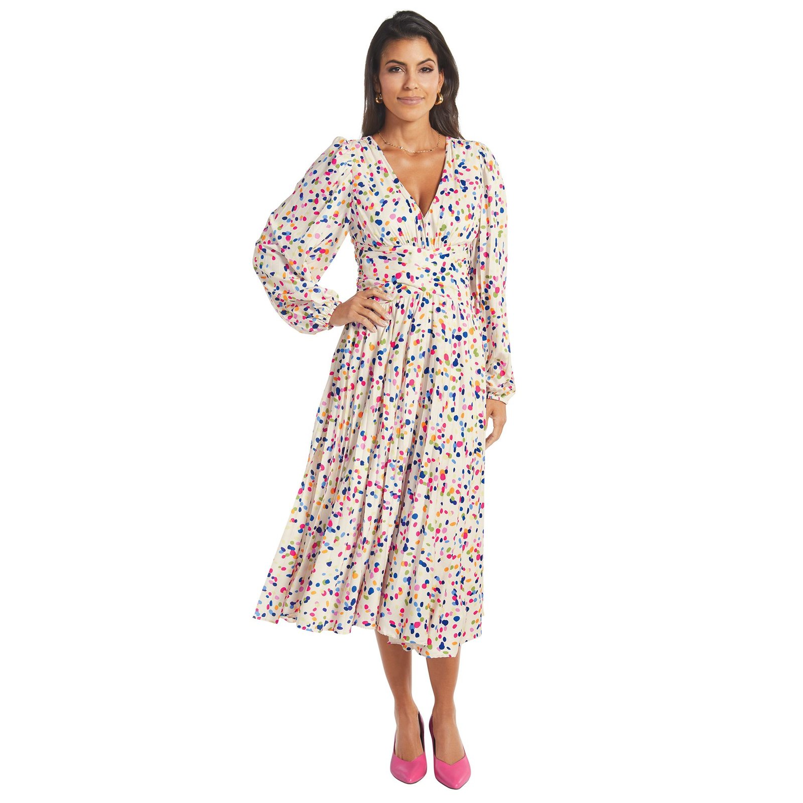 Masseys Pleated Dress Multi Dresses 5X