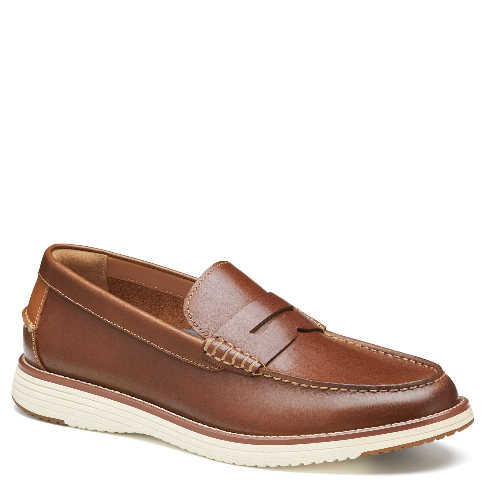 Johnston & Murphy Upton Penny Loafer Men's Tan Slip On 10 M
