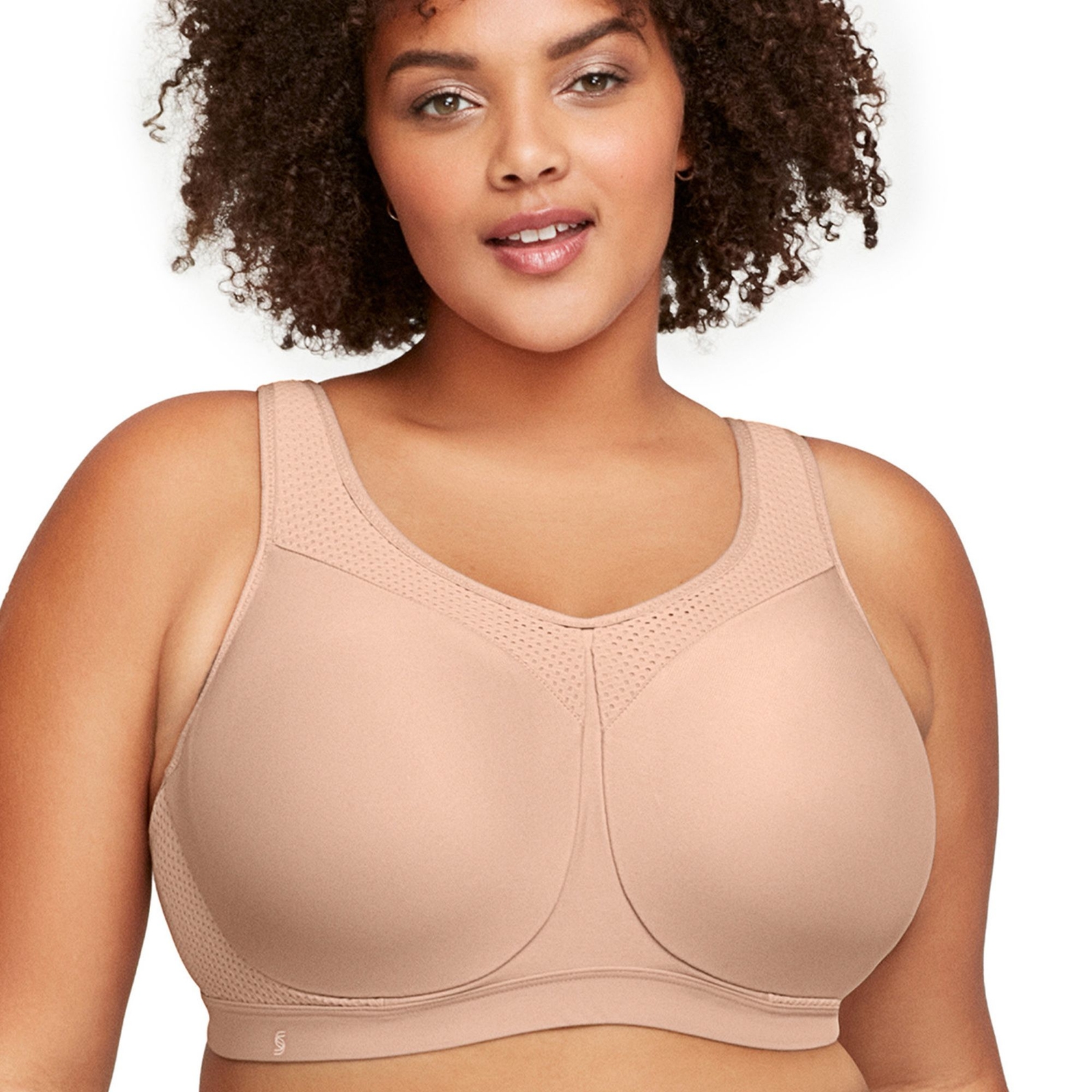 Glamorise High Impact Underwire Sports Bra Tan Bras 42-DD
