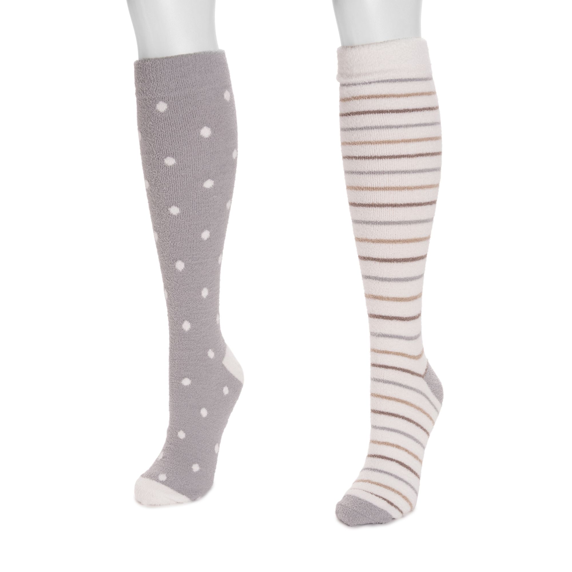 ❤︎  MUK LUKS Women's 2-Pack Tall Compression Cozy Socks | eBay