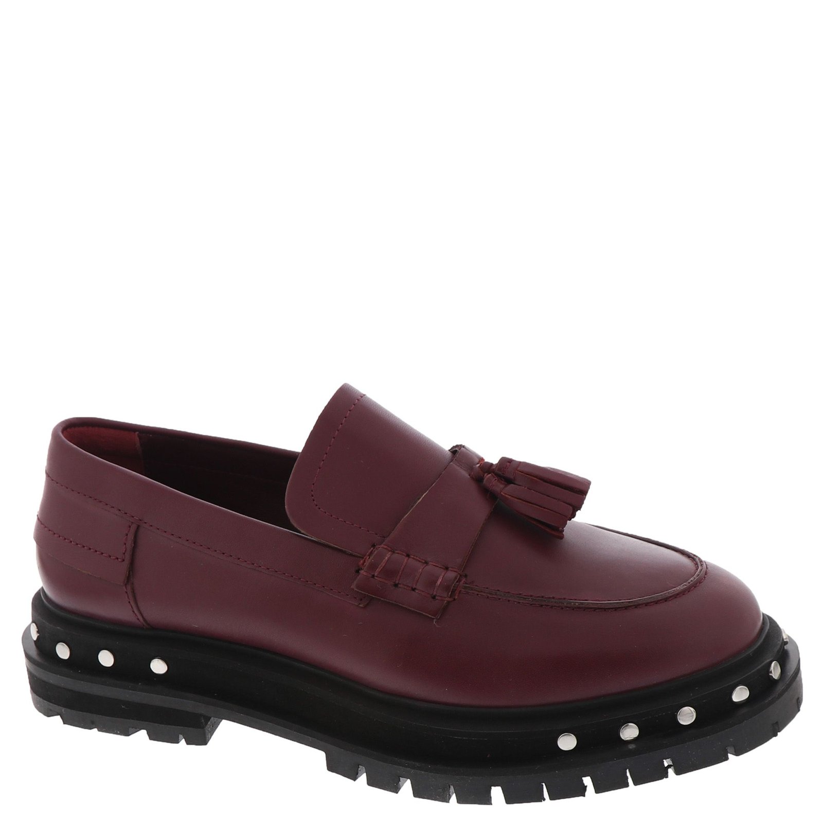 Free People Teagan Tassel Loafer Women's Burgundy Slip On 10