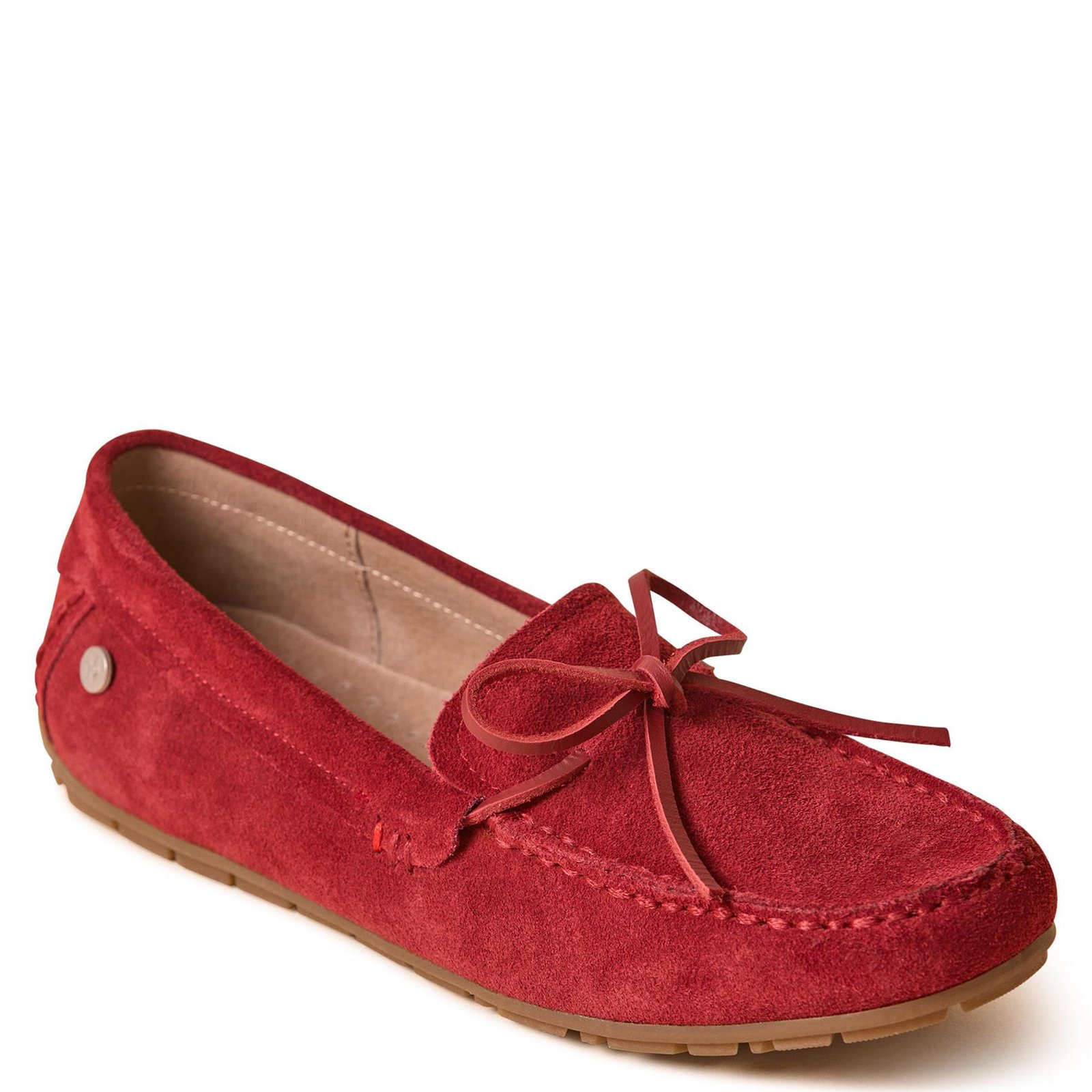 Minnetonka Women's Loafer Moc Women's Red Slip On 9.5