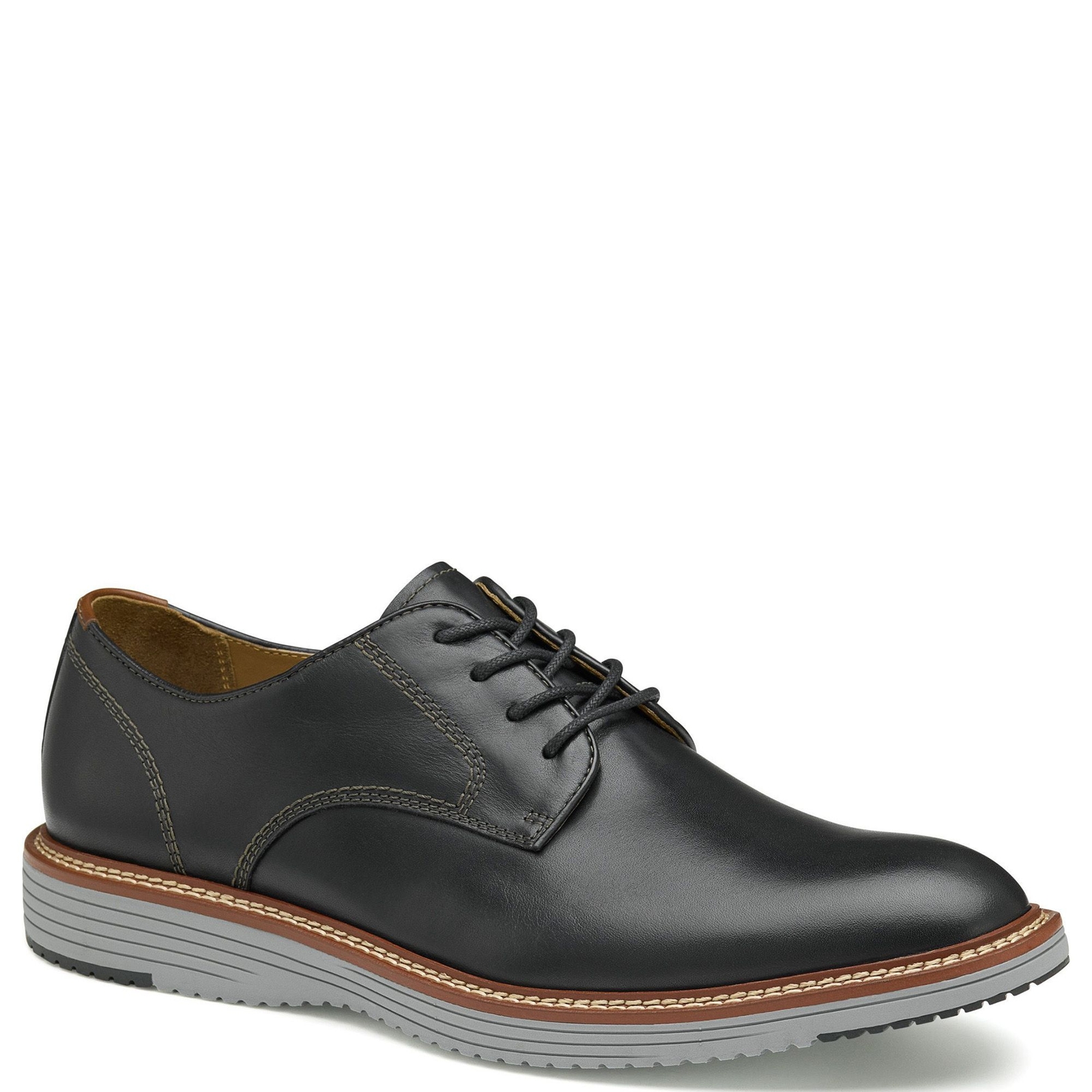 Johnston & Murphy Upton Plain Toe Men's Black Oxford 9.5 M