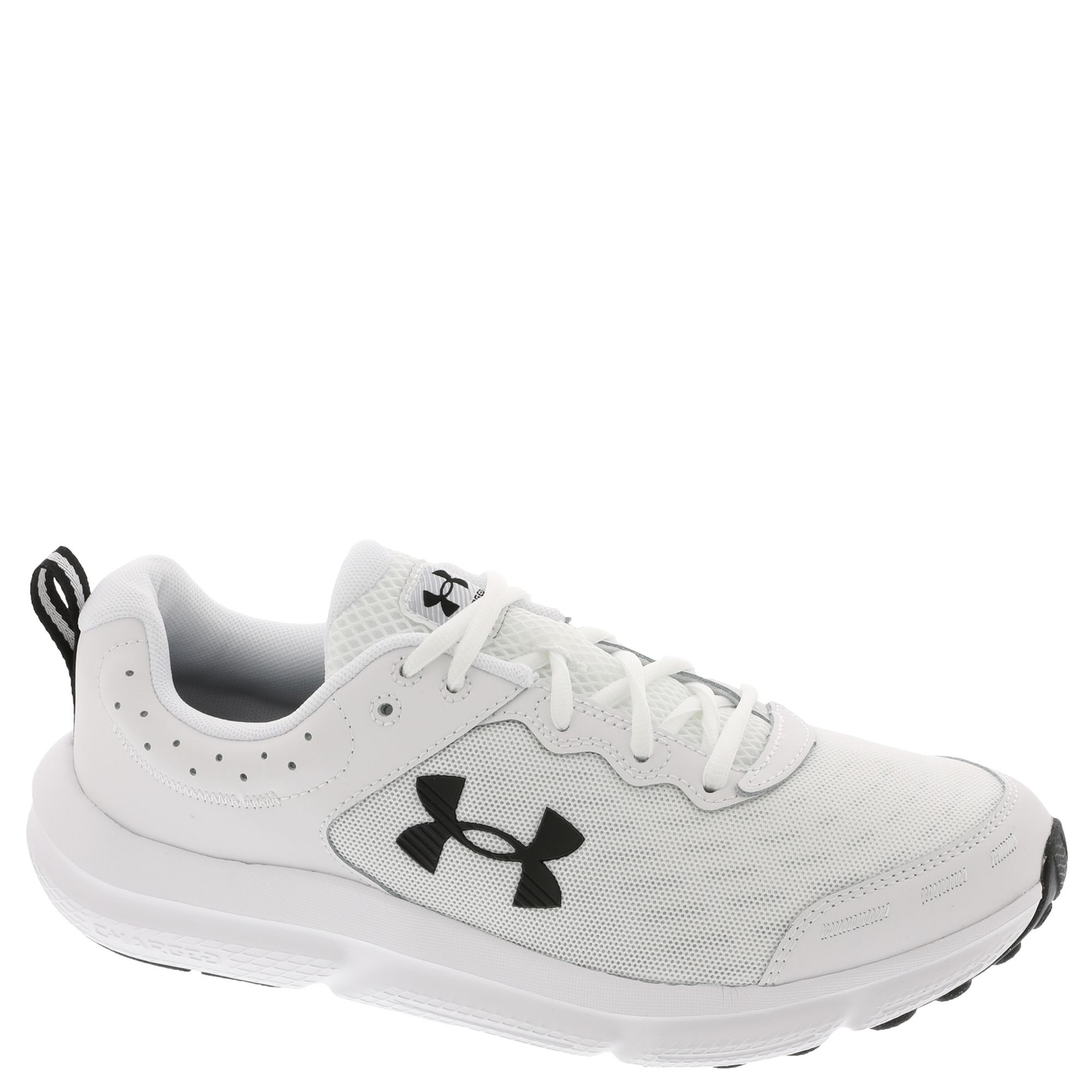 Under Armour Charged Assert 10 Men's White Running 8 M