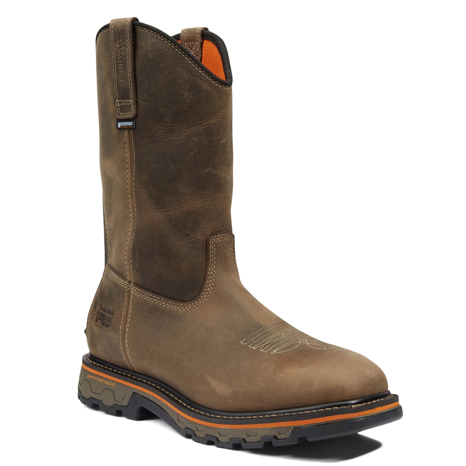Timberland Pro True Grit Pull-On Soft Toe WP Men's Brown Boot 11 M
