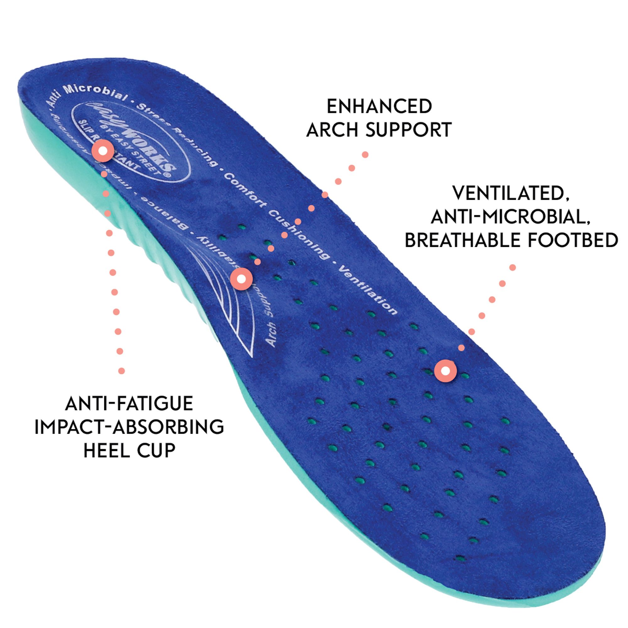 Легко работает Сменная стелька Женская рабочая