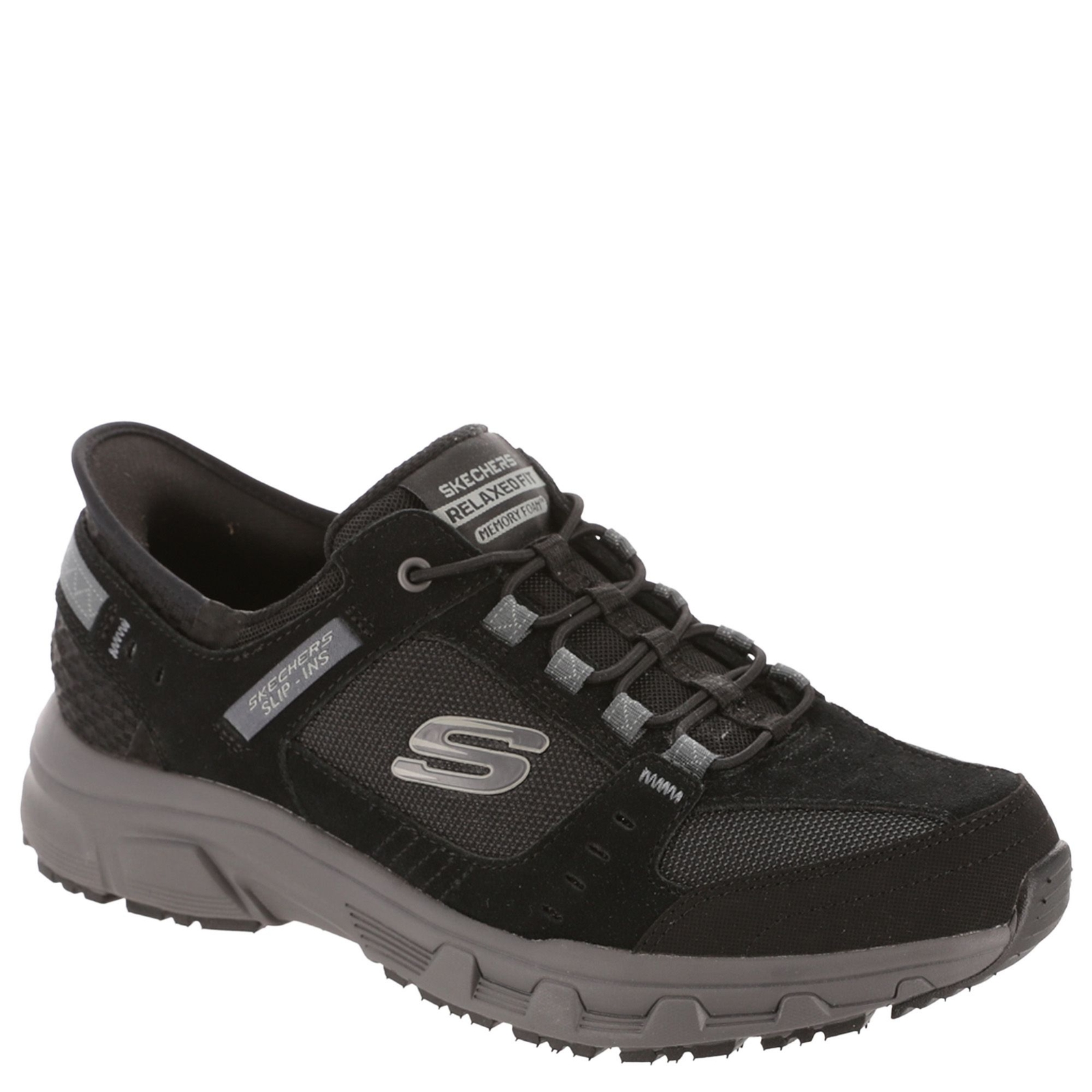 Skechers Sport Slip-Ins: Relaxed Fit-Oak Canyon Men's Black Sneaker 13 M
