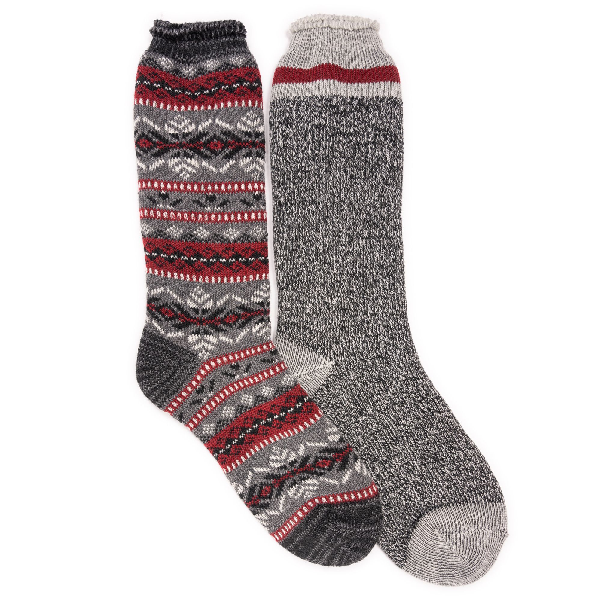 MUK LUKS Men's 2-Pack Heat Retainer Socks
