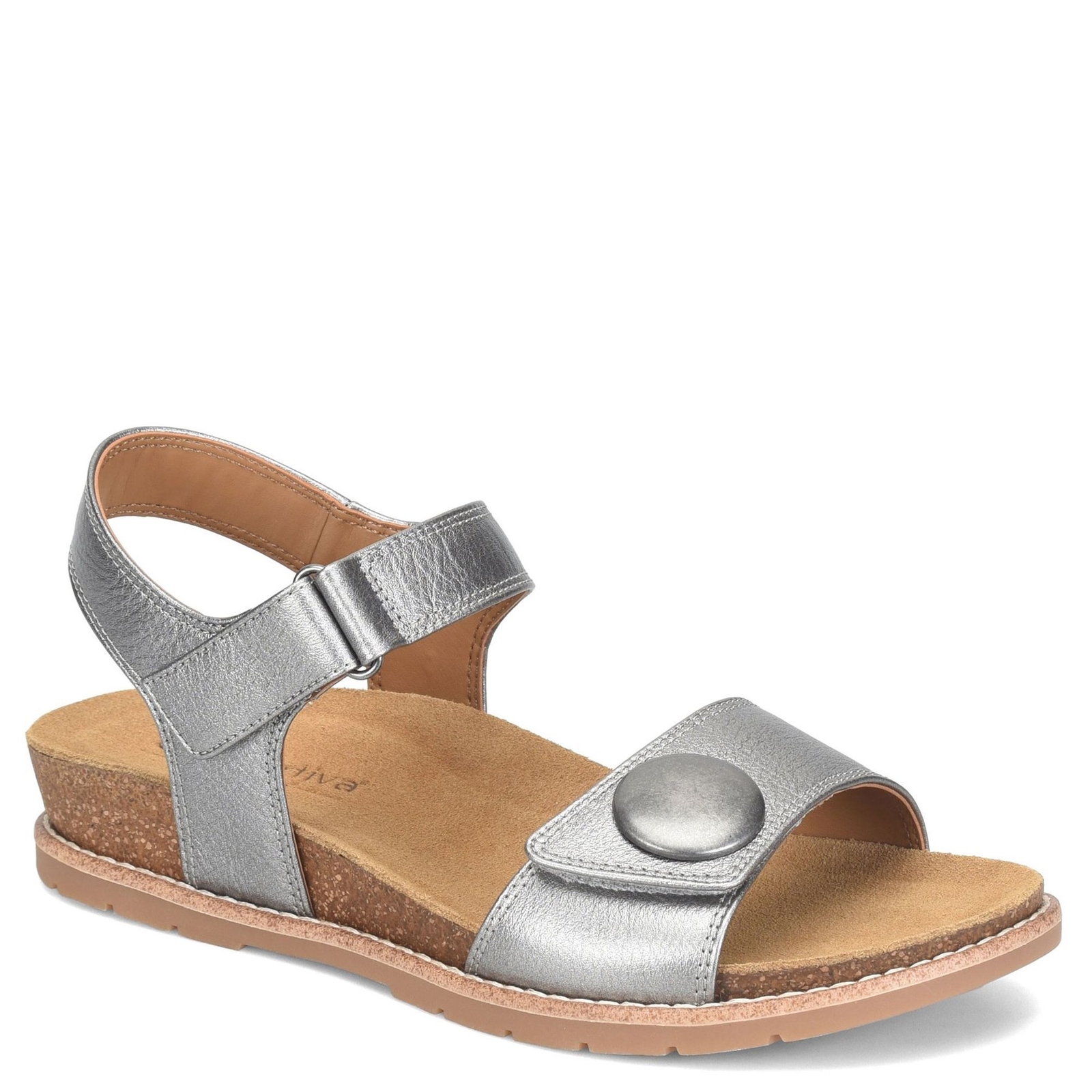 Comfortiva Gwen Women's Pewter Sandal 10 M