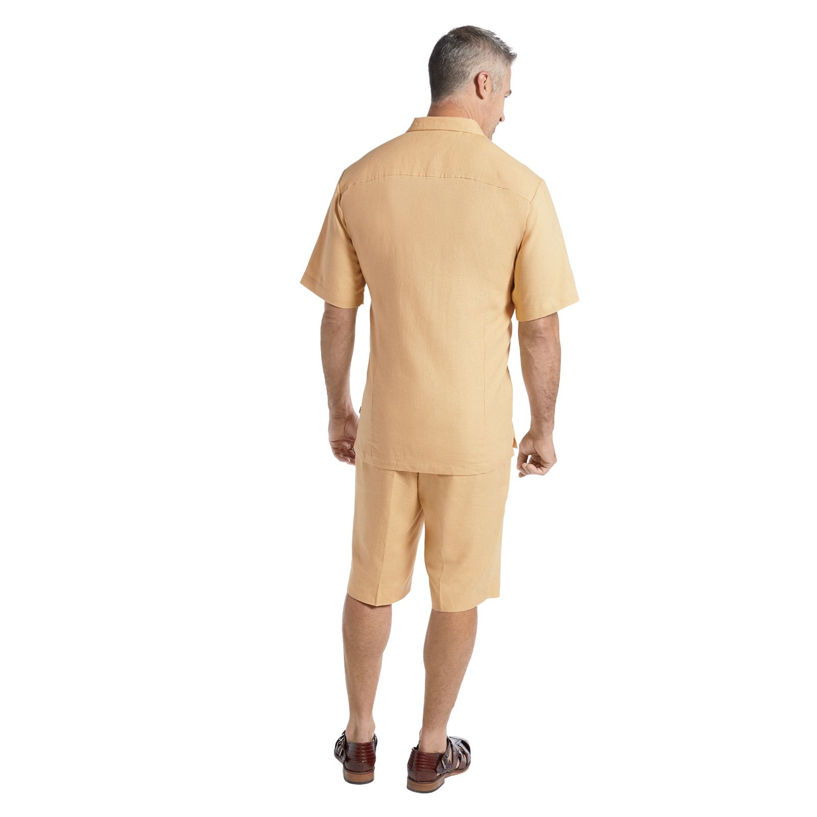 Stacy Adams Linen Short Set