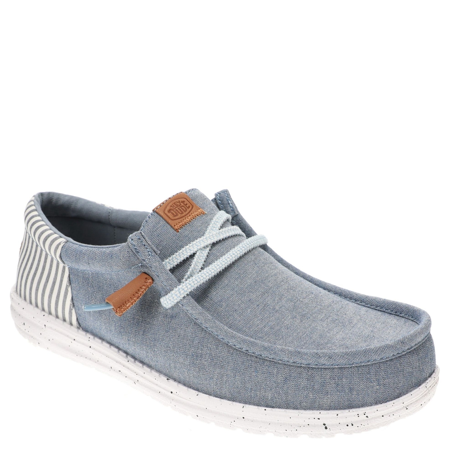 Hey Dude Wally Funk Seersucker Men's Blue Oxford 8 M