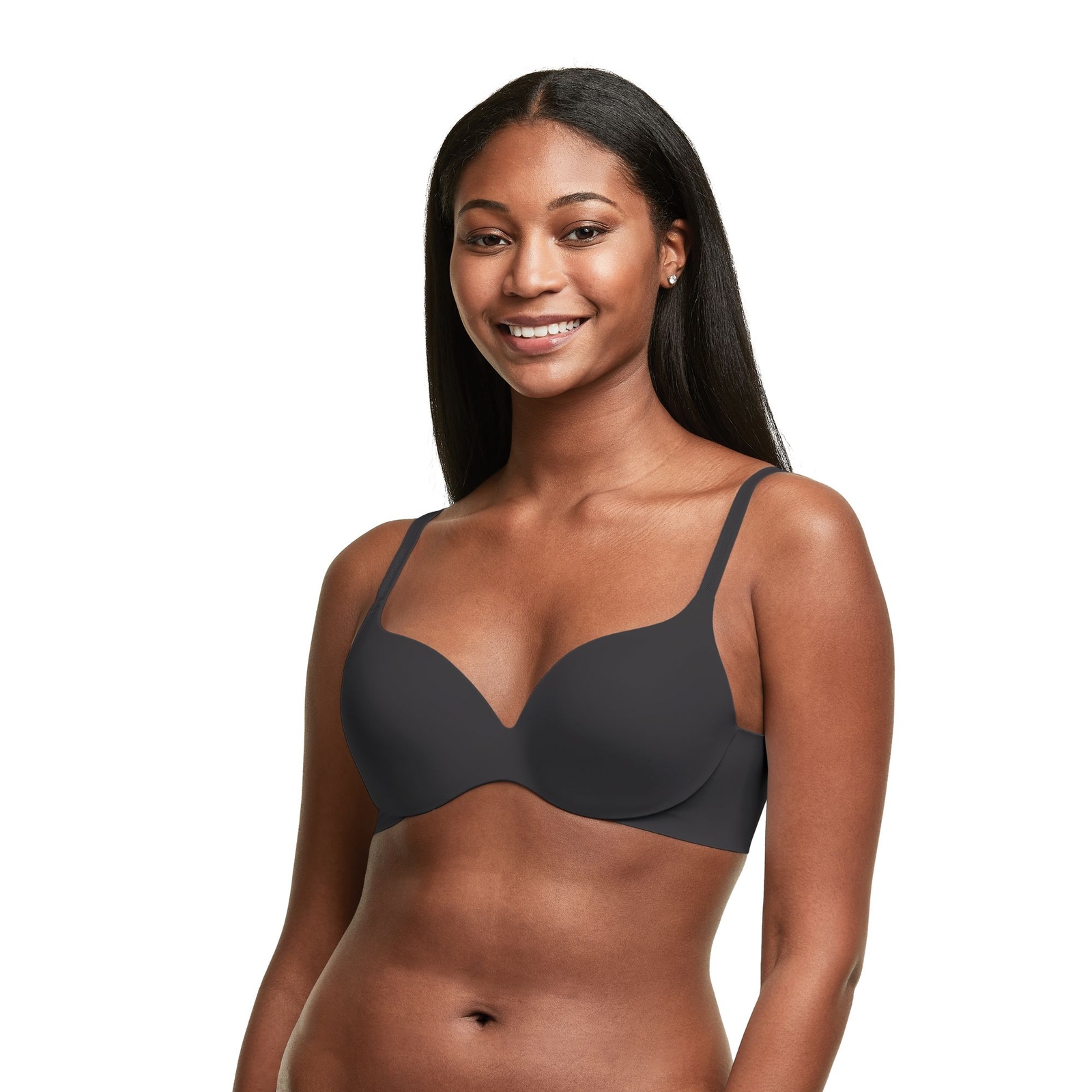 Maidenform Comfort Devotion Dreamwire Back Smoothing Underwire Bra Black Bras 36-DD