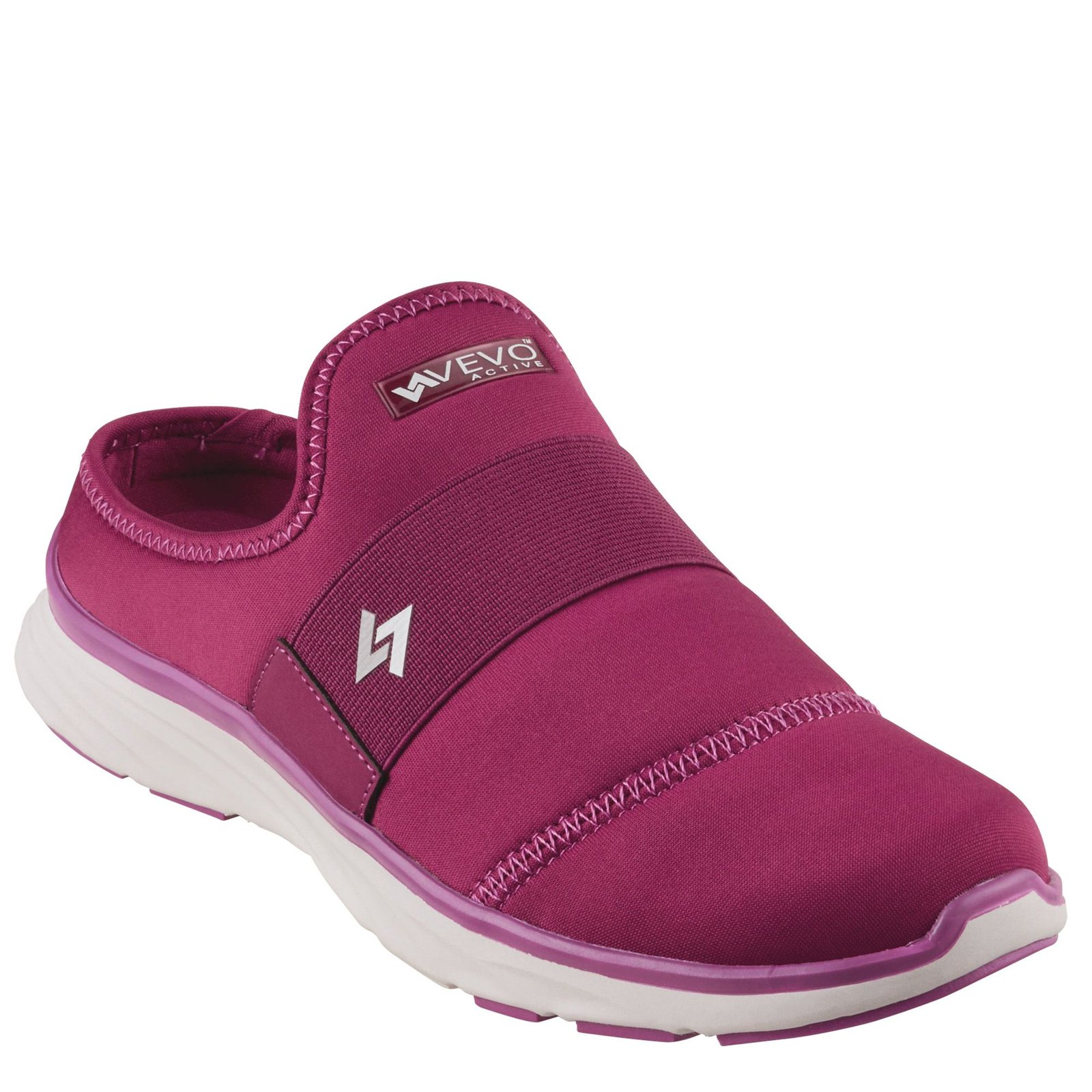 VEVO ACTIVE Aly Mule Athletic Sneaker Women's Burgundy Sneaker 6.5