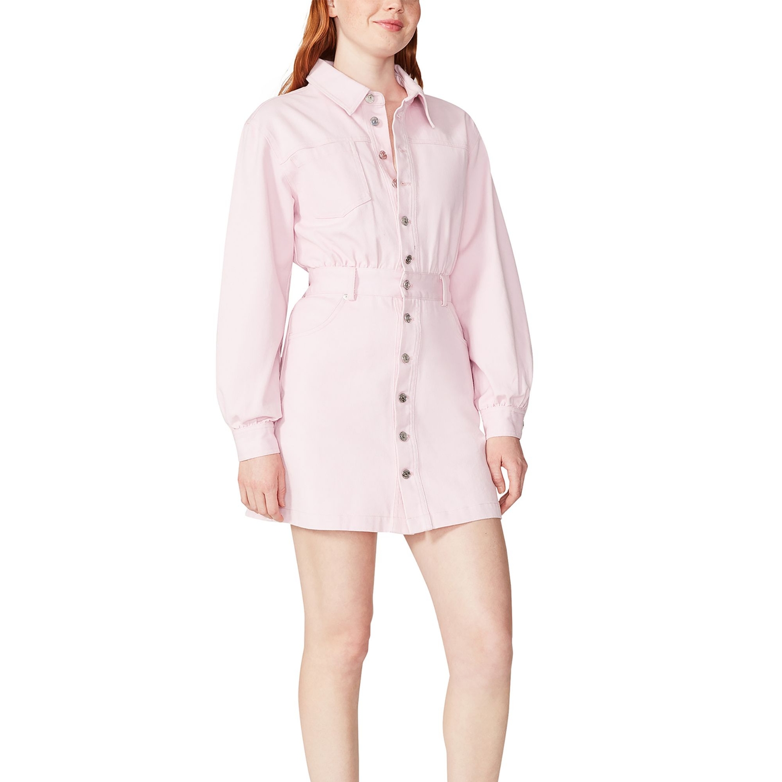 Steve Madden Women's Krisha Utility Dress Pink Dresses 8