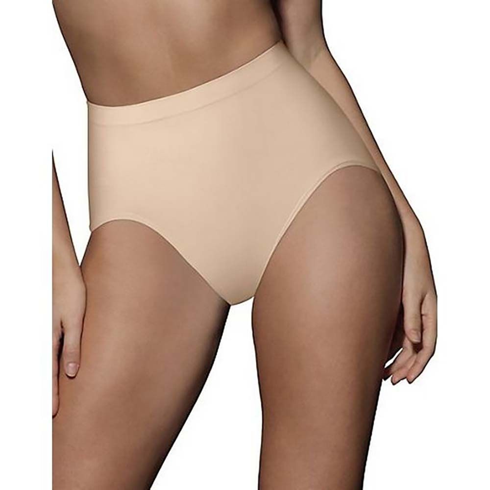 Bali Women's Seamless Shaping Brief 2 Pack Tan Underwear M