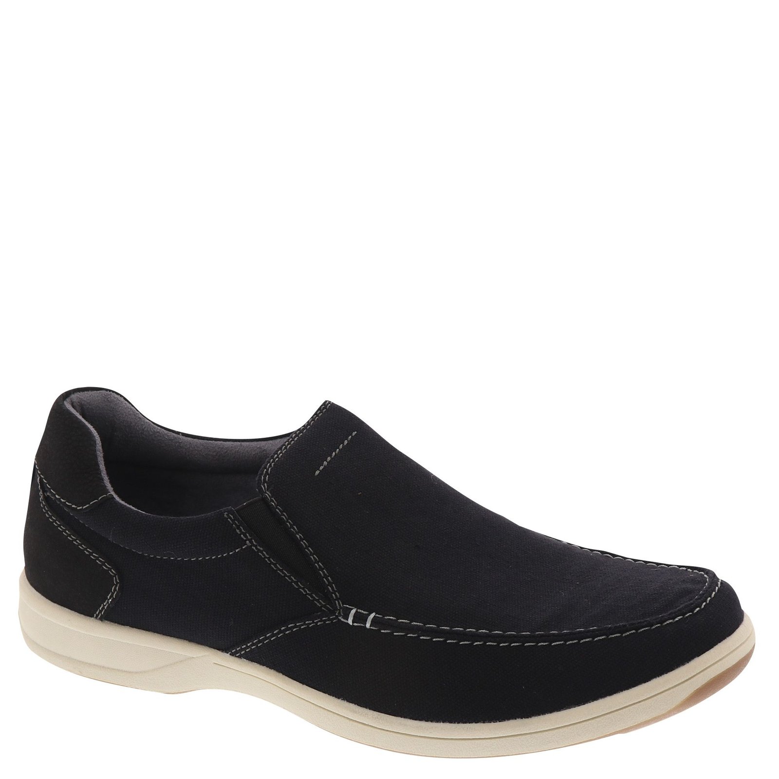 NEW FLORSHEIM men\'s lakeside canvas moc toe slip on in black Amazon.com | Florsheim Men main image 2
