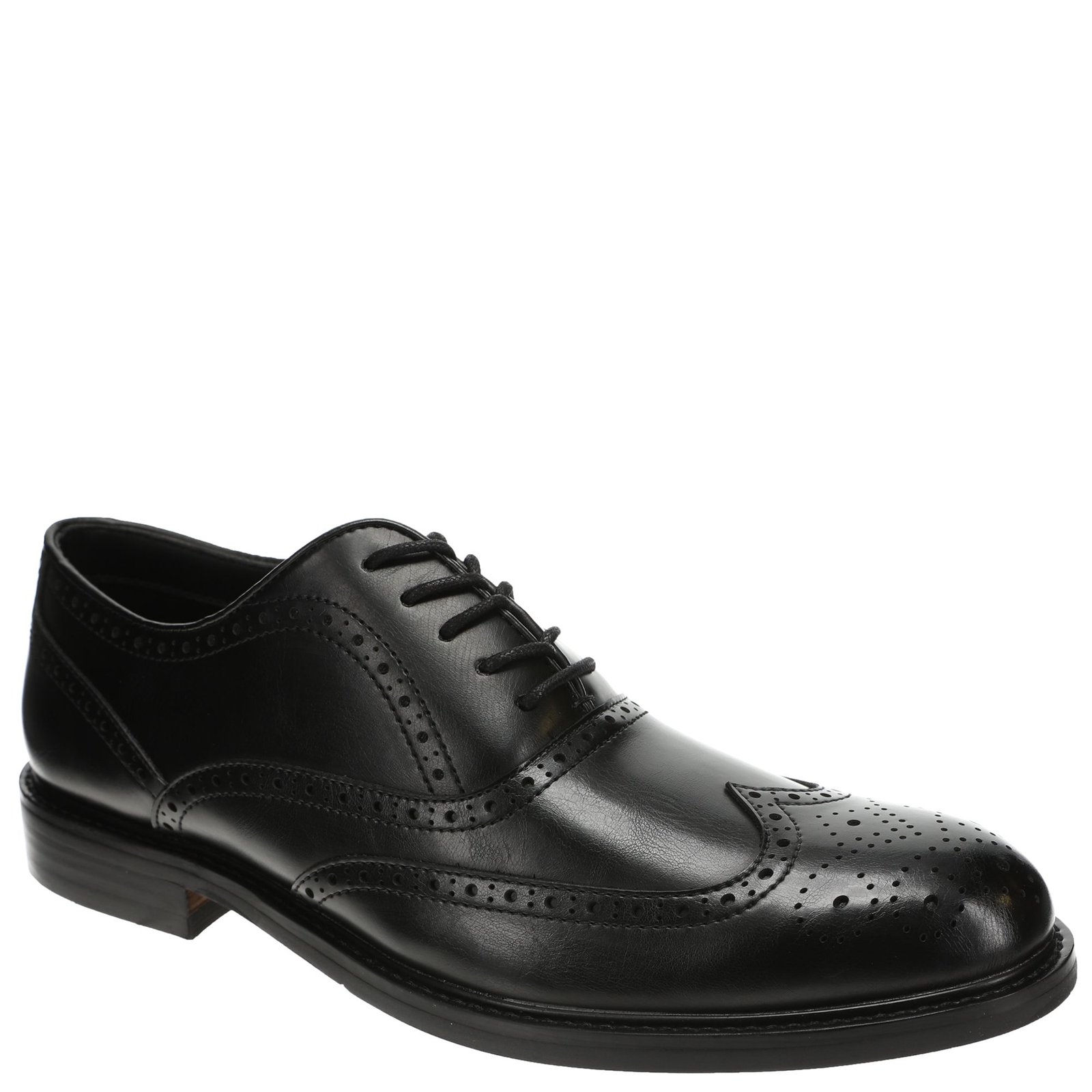 Reaction Kenneth Cole Means Brogue Oxfords Mens 8.5 M Black Leather Dress Shoes Amazon.com | Kenneth Cole Reaction Men main image 2