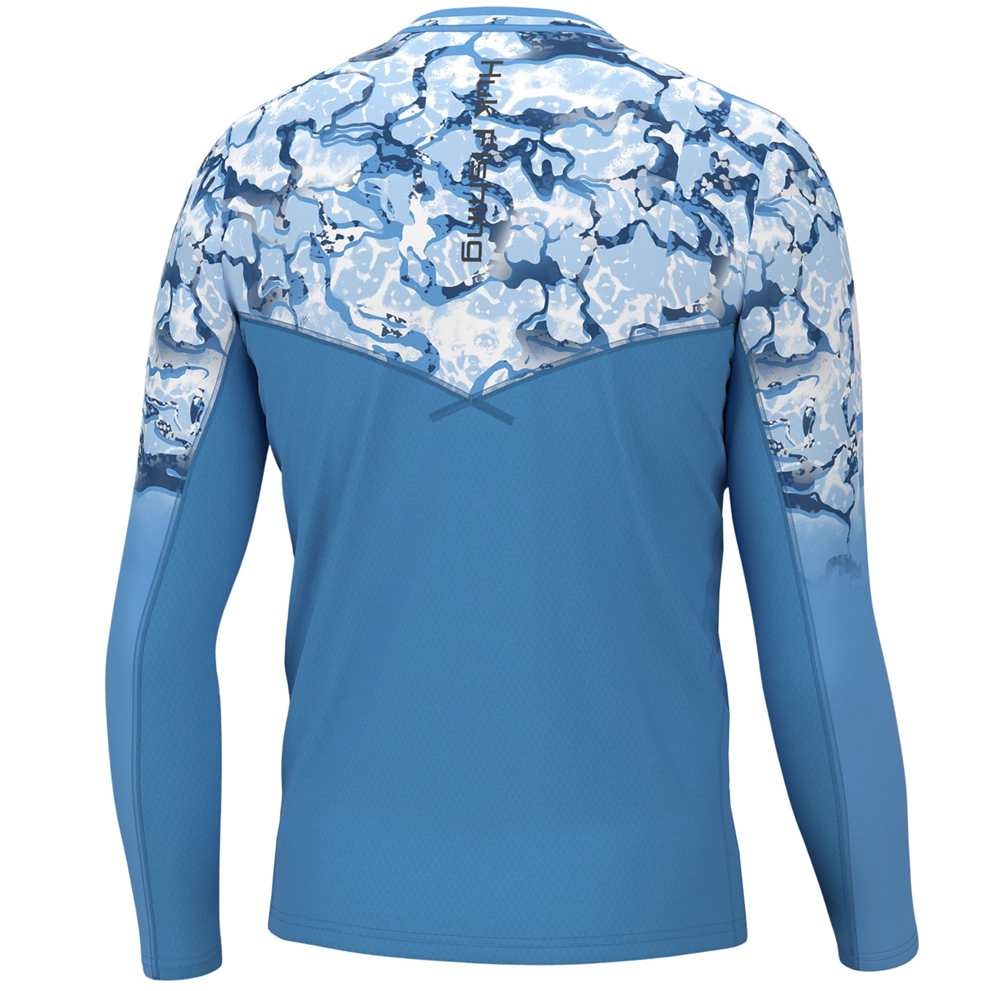 HUK Mens Icon X Long Sleeve Crew Inside Reef Fade 11590₽