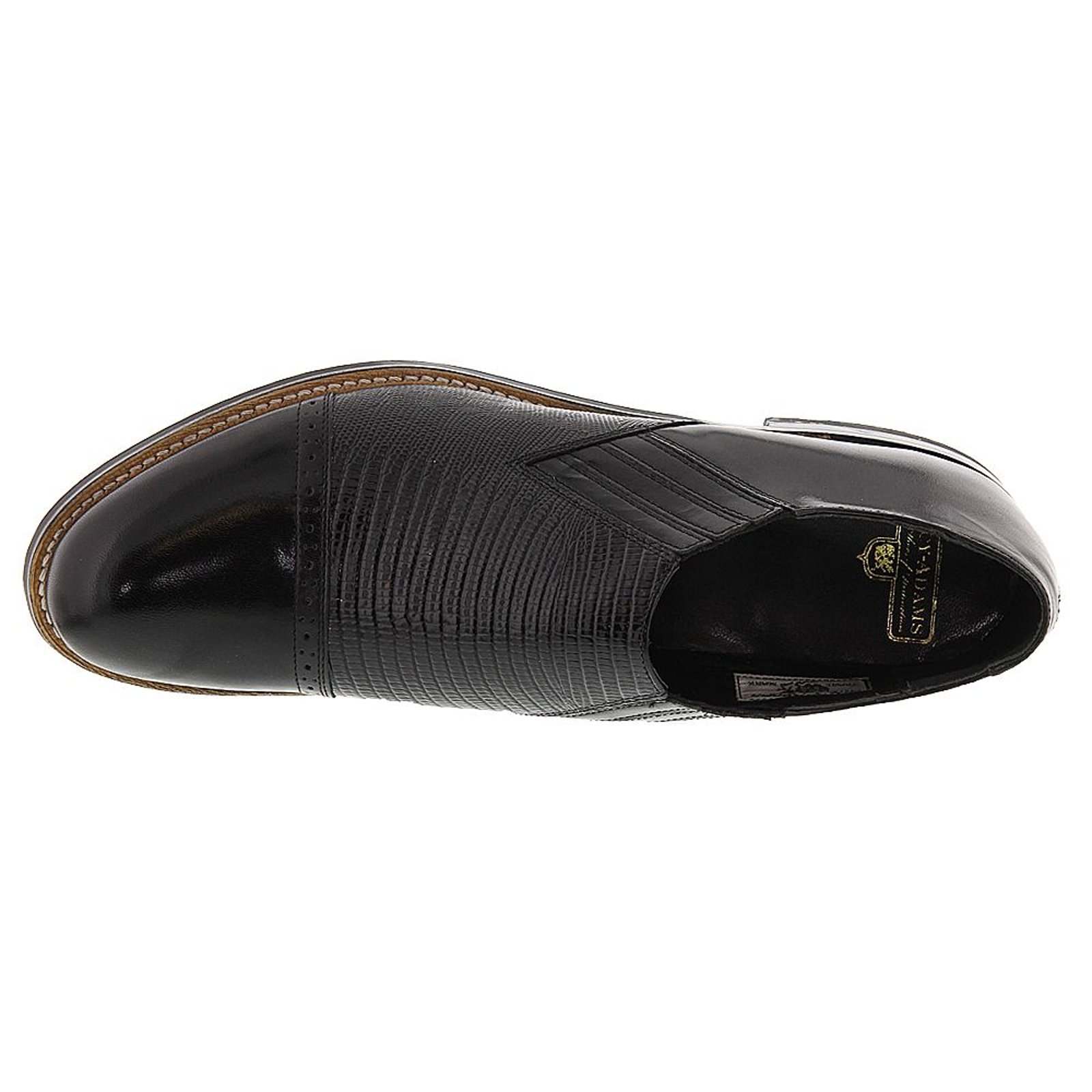 Stacy Adams Shoes Madison Cap Toe Slip On Black Size 10 — photo 2