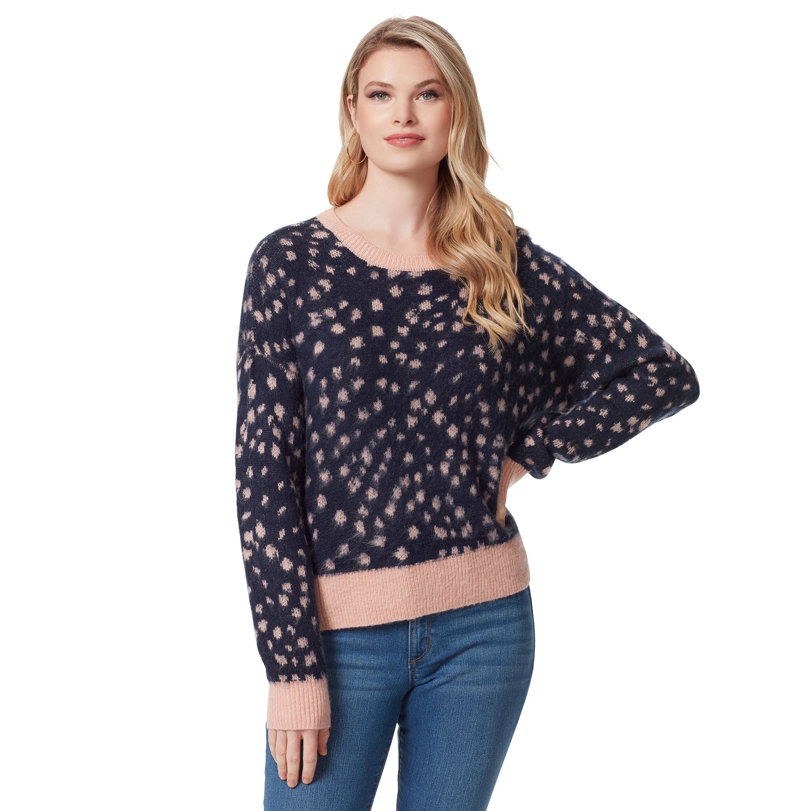 Jessica Simpson Women's Kenna Pullover Sweater Multi Sweaters L