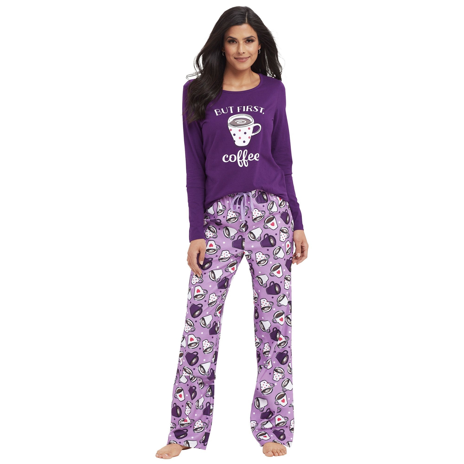 Mason Signature Women's Pajama Set Purple Sleepwear 1X