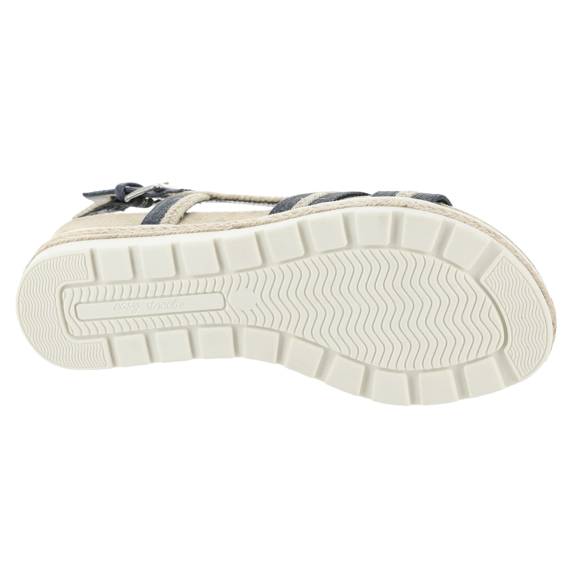 在庫確認8 Easy Street Mel Women's Sandal 8 C/D US - Jeans/Rope | eBay