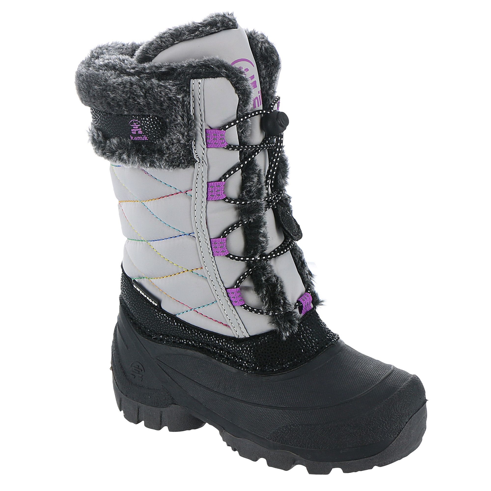 Kamik Star 3 Girls' Toddler-Youth Grey Boot 12 Toddler M