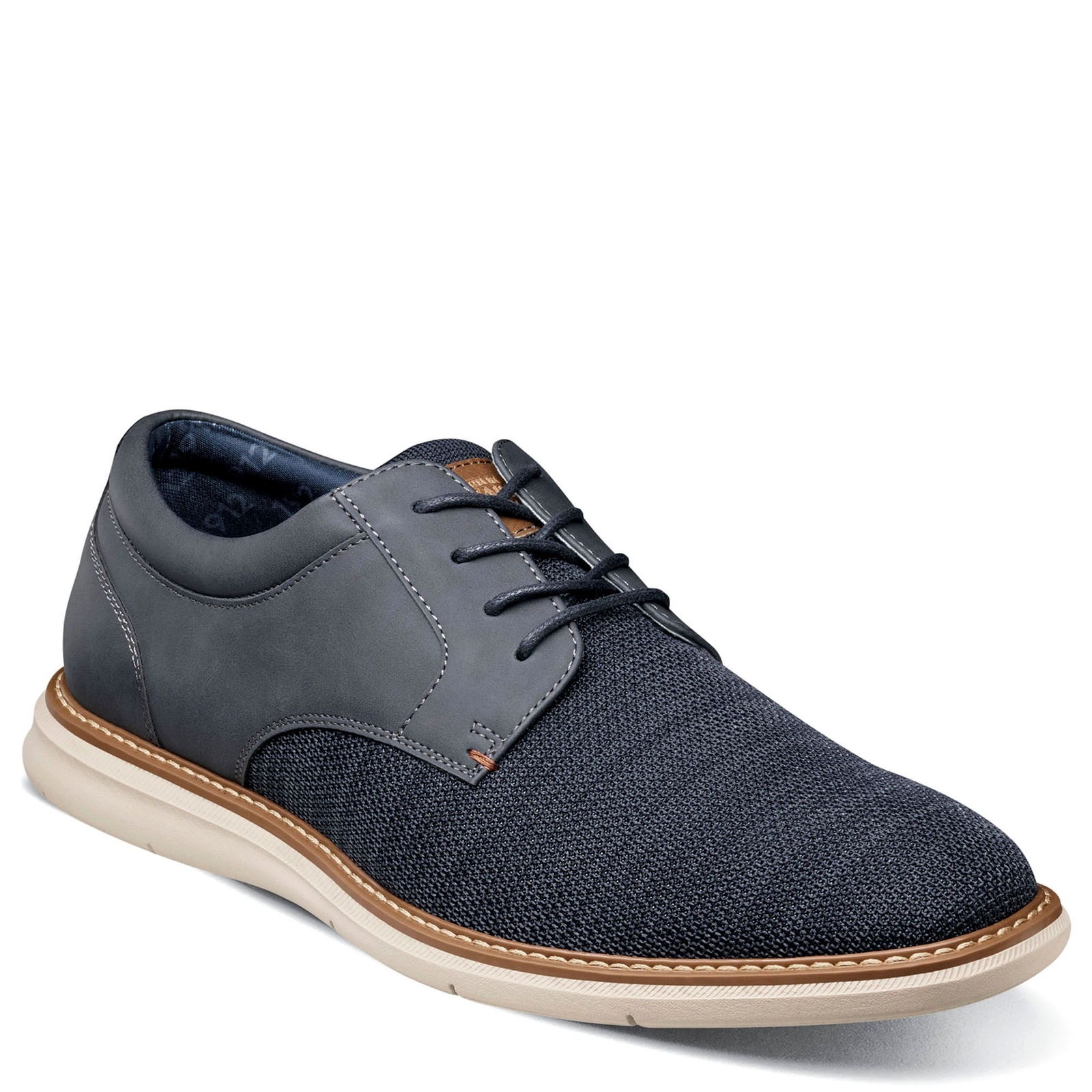 Nunn Bush Chase Knit Plain Toe Oxford Men's Navy Oxford 10.5 M