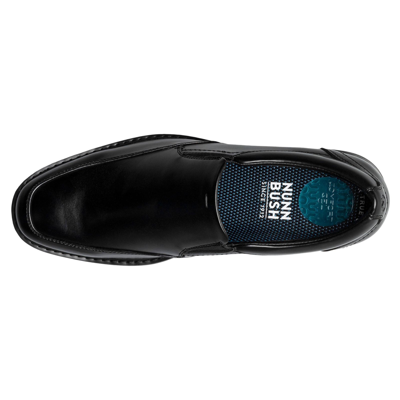 Nunn Bush Mens Slip On Loafers 14M Black Genuine Leather Slip Resistant Work Amazon.com | Nunn Bush Mens Jarvis Moccasin Toe Slip-On  main image 2
