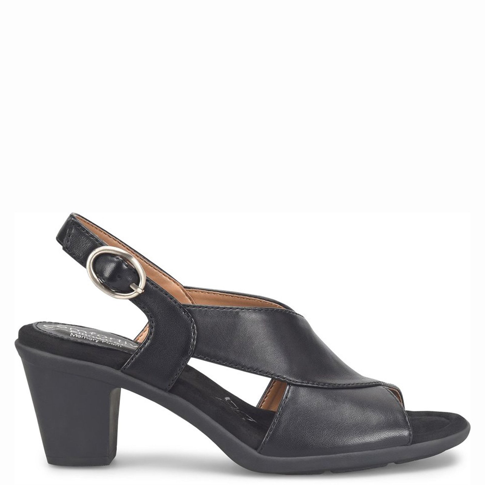 Comfortiva Katara Women's Black Sandal 7 W