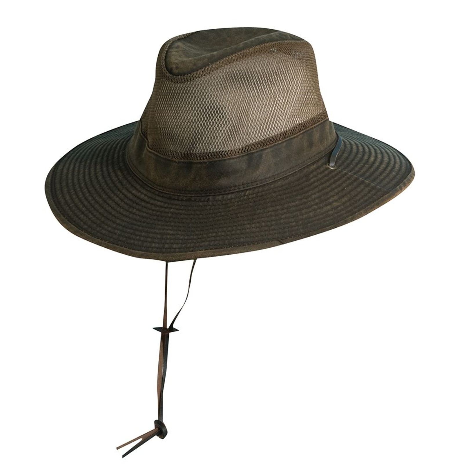 DPC Outdoor Design Men's Weathered Cotton Mesh Hat Brown Hats M