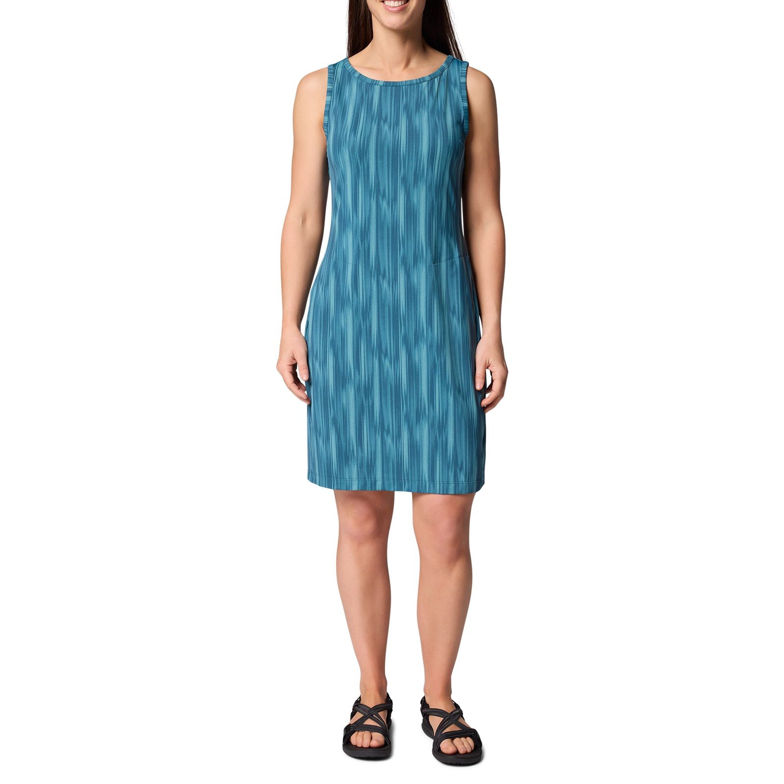 Columbia Women's Chill River Printed Dress Blue Dresses 1X