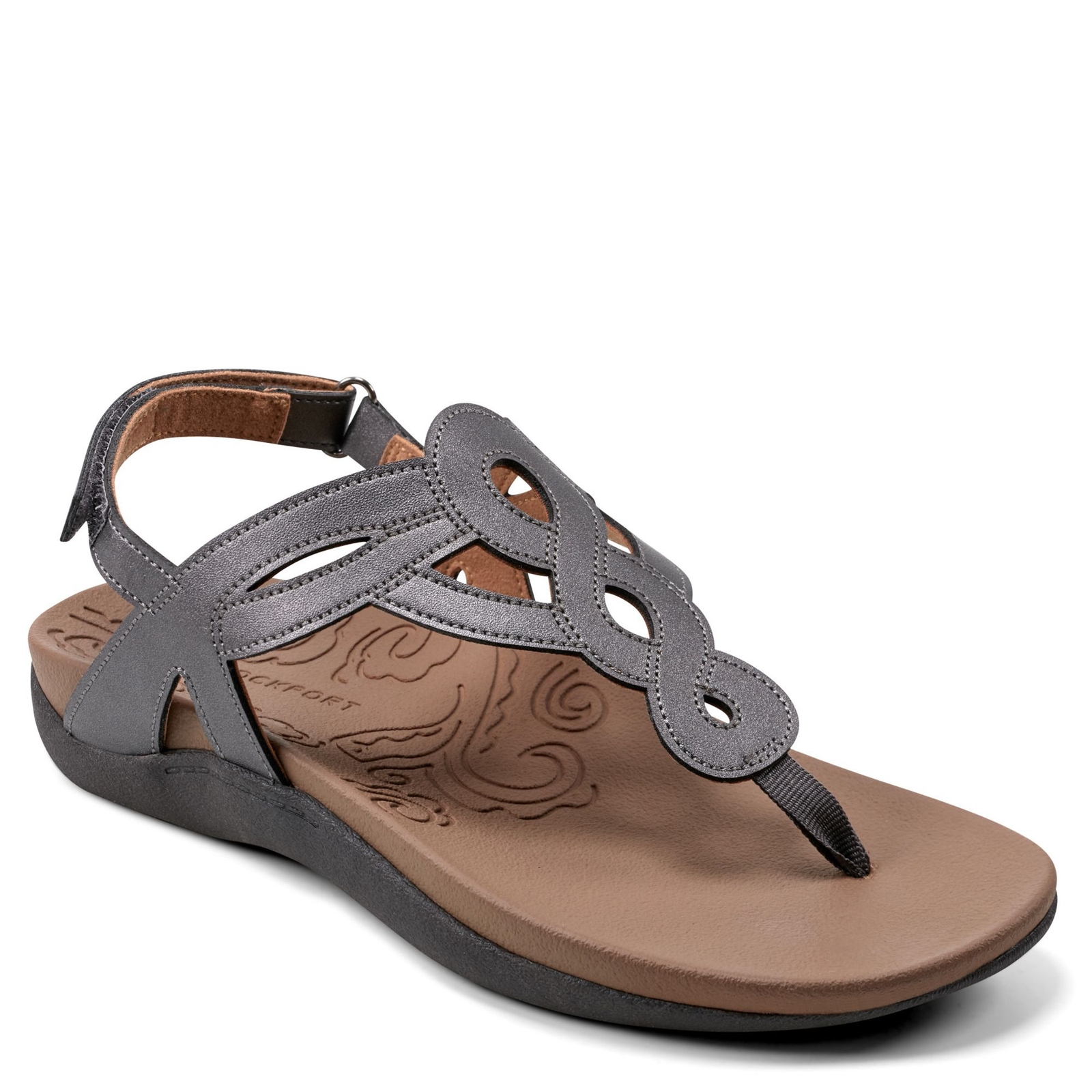 Rockport Ramona Women's Pewter Sandal 8.5 W
