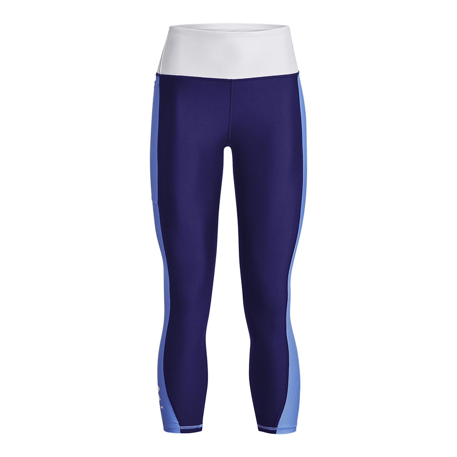 Under Armour Women's Armour Blocked Ankle Legging Blue Pants L-Regular