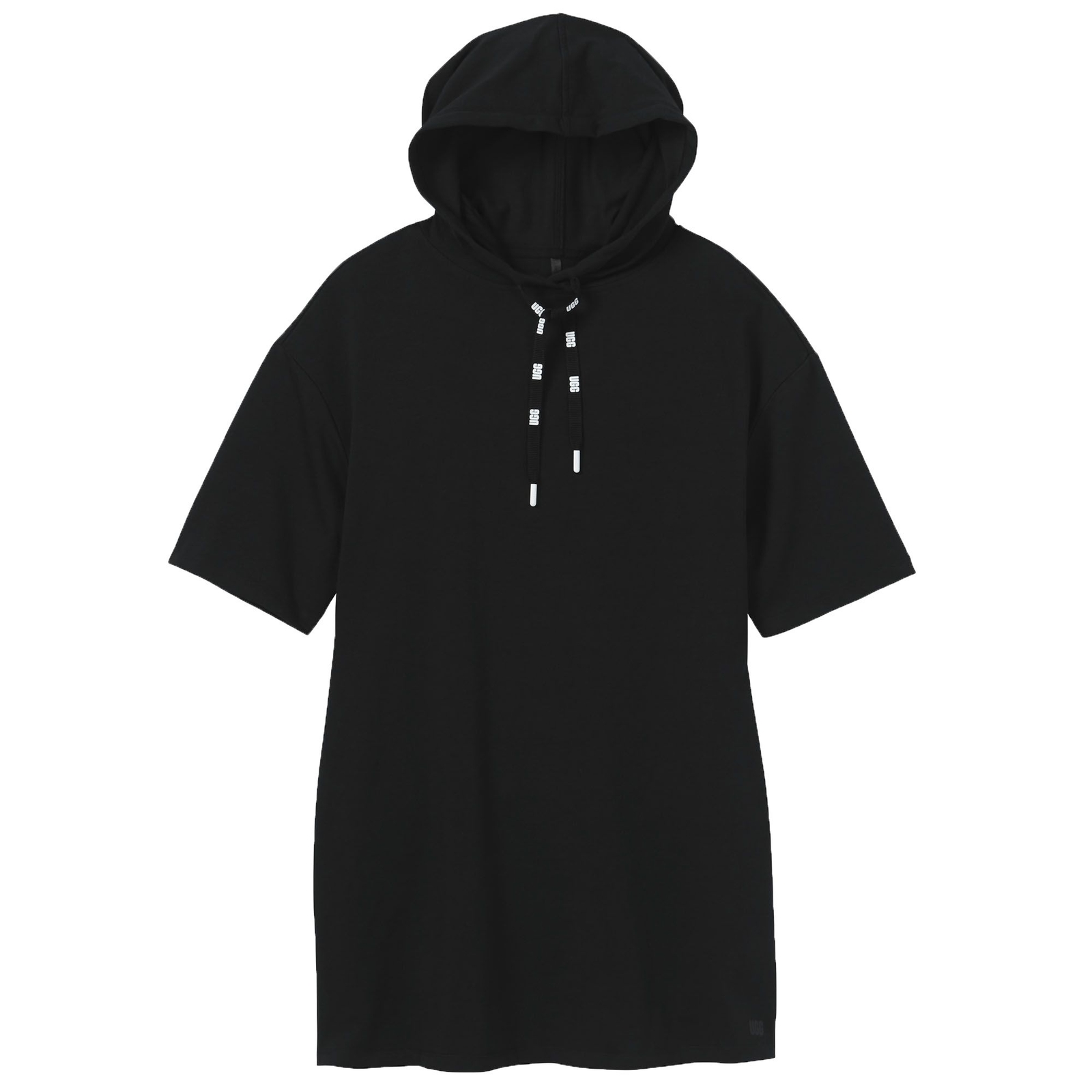 UGG Women's Kassey Hooded T-Shirt Dress Black Dresses S