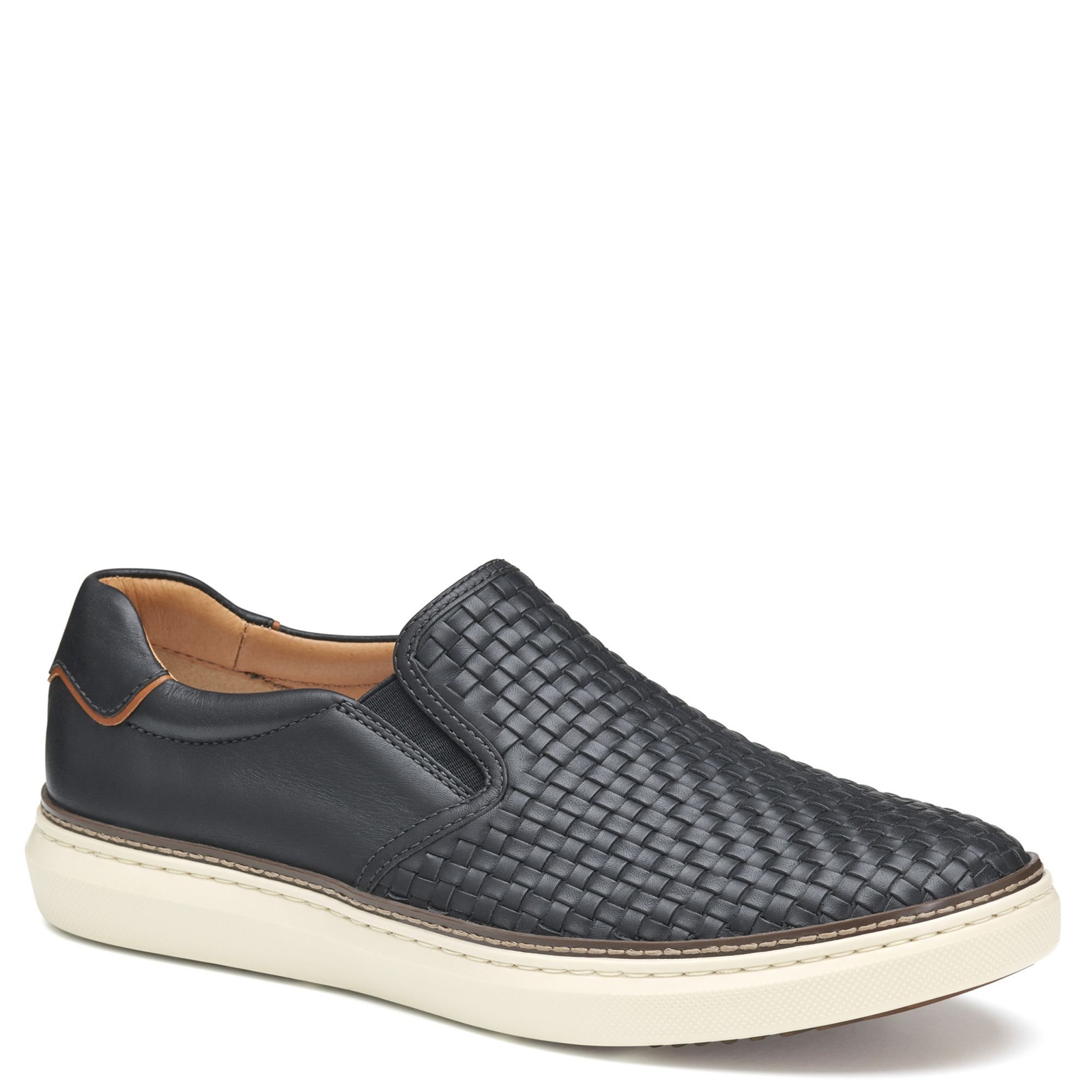 Johnston & Murphy McGuffey 2 Woven Slip On Men's Black Slip On 11.5 M