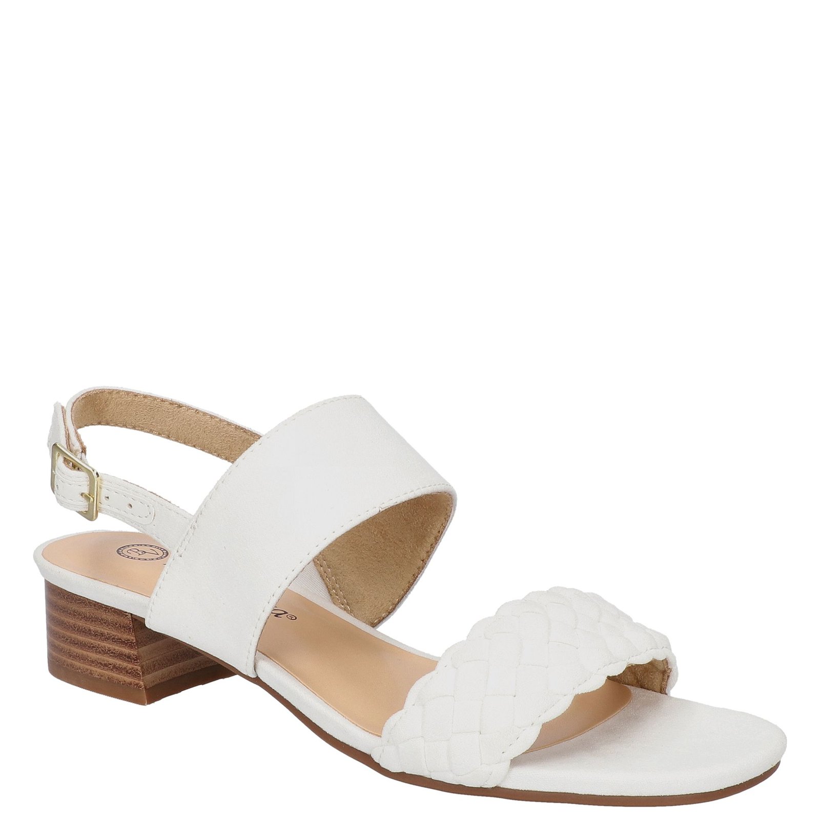 Bella Vita Women's Ellison Slingback Sandals - White Suede