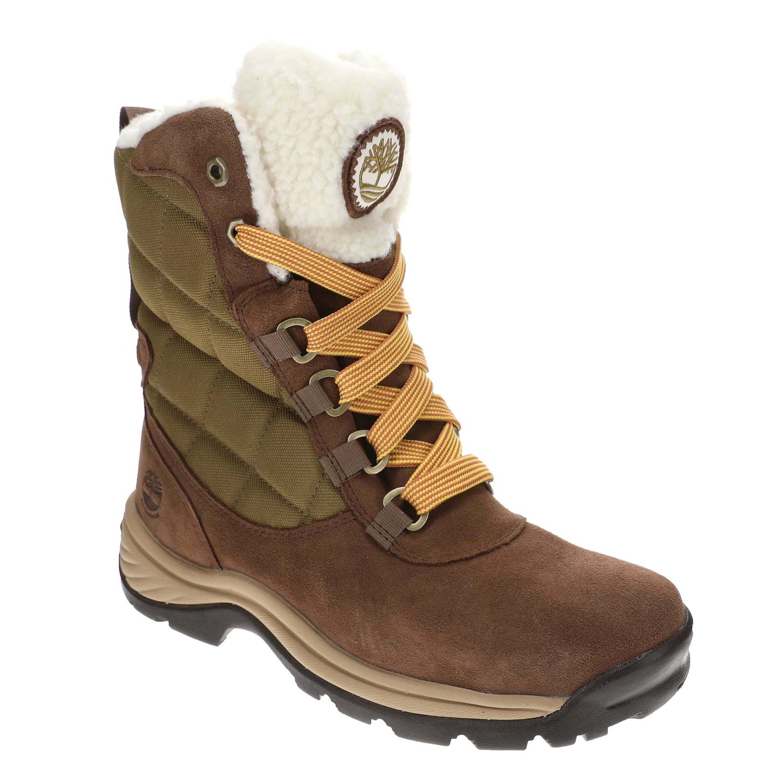 Timberland White Ledge Tall Lace-Up WP Snow Boot Women's Brown Boot 6 M