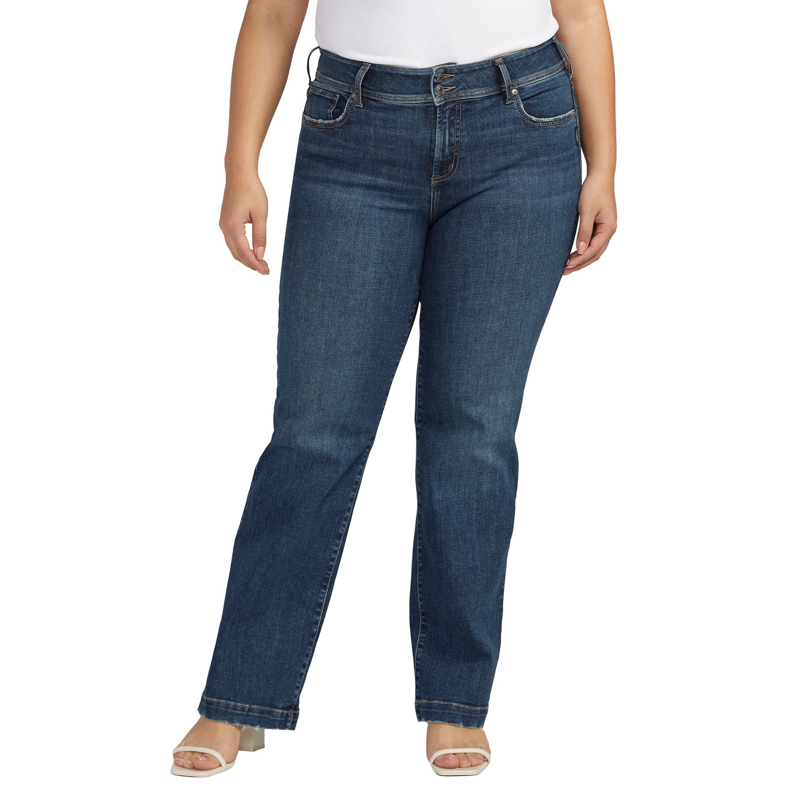 Silver Jeans Women's Suki Trouser Blue Pants 33-33