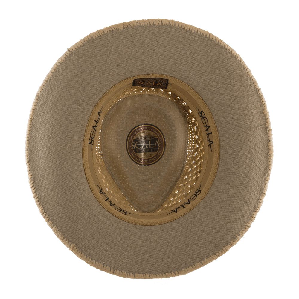 Scala Raffia Men's Fine Raffia Outback Hat