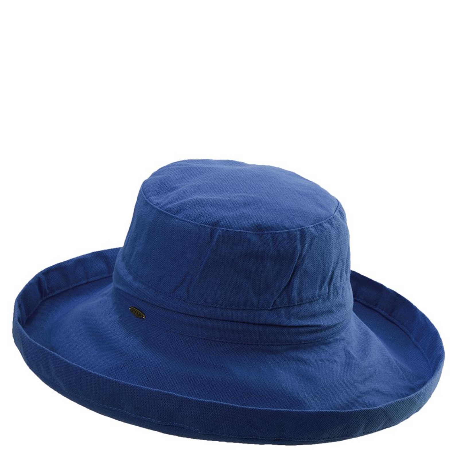 Scala Collezione Women's Cotton Big Brim Hat Blue Hats One Size