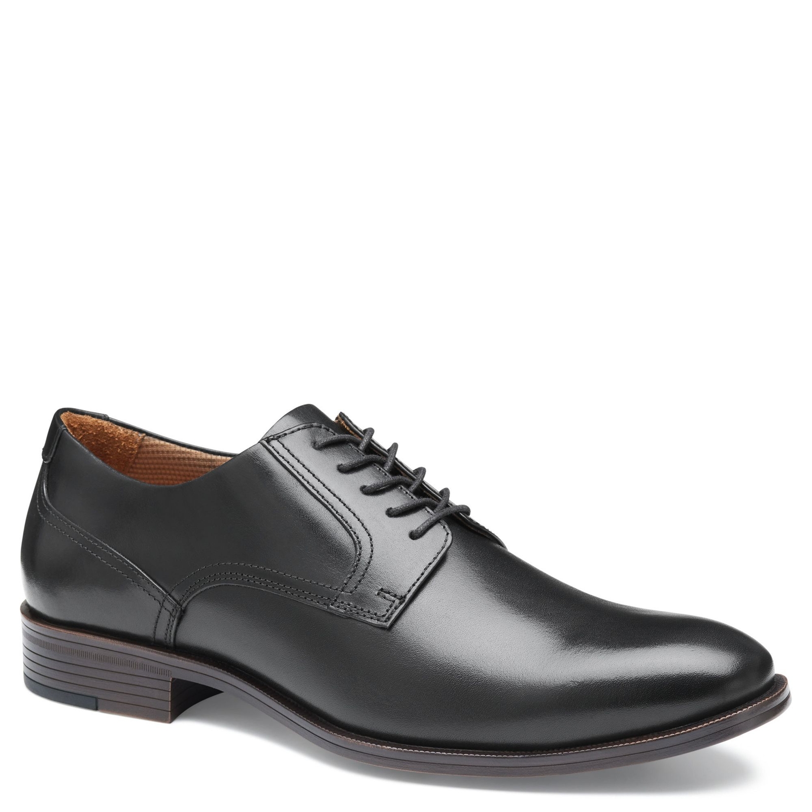 Johnston & Murphy Reeve Plain Toe Men's Black Oxford 12 M